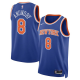 Men's New York Knicks #8 OG Anunoby Blue Unisex Nike Icon Edition Swingman NBA jersey