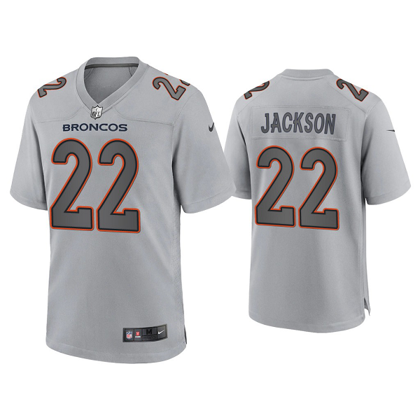 Men's Denver Broncos Kareem Jackson Gray Atmosphere Fashion Game Jersey