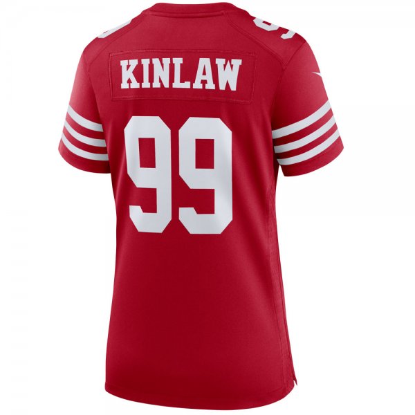 Women's San Francisco 49ers Javon Kinlaw Nike Scarlet Player Jersey