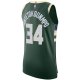 Men's Milwaukee Bucks Giannis Antetokounmpo Nike Hunter Green Jersey - Icon Edition