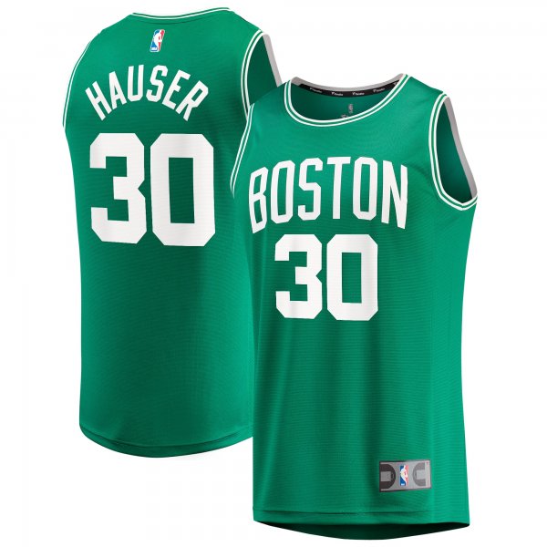 Men's Boston Celtics Sam Hauser Fanatics Kelly Green Fast Break Replica Jersey - Icon Edition