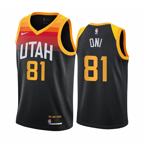 Nike Jazz #81 Miye Oni Black NBA Swingman 2020-21 City Edition Jersey