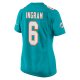 Women's Miami Dolphins Melvin Ingram Nike Aqua Home Game Player Jersey