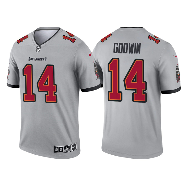 Men's Tampa Bay Buccaneers #14 Chris Godwin Gray 2021 Limited NFL Jersey