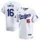 Men's Los Angeles Dodgers Nike White #16 Will Smith 2024 World Series Champions Home Limited Jersey