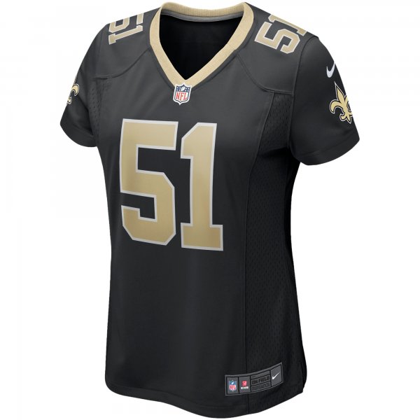 Women's New Orleans Saints Jonathan Vilma Nike Black Game Retired Player Jersey