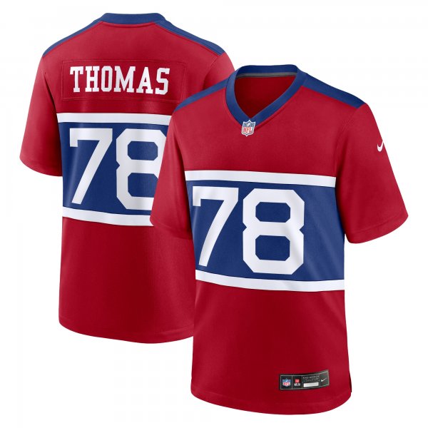 Men's New York Giants #78 Andrew Thomas Nike Century Red Alternate Player Game Jersey