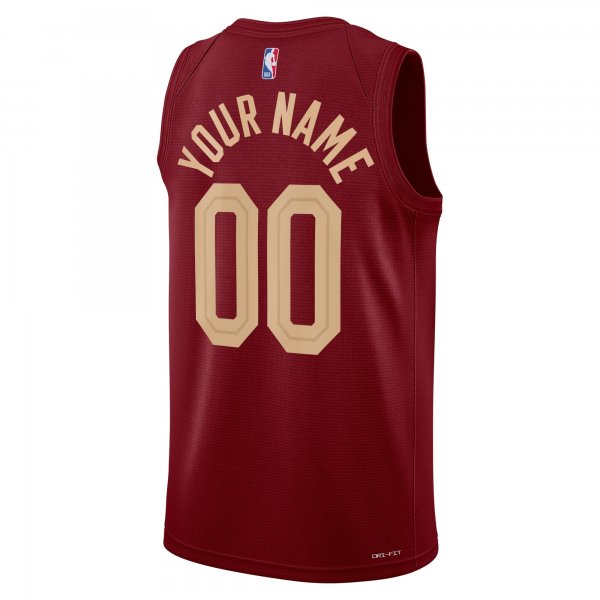 Unisex Cleveland Cavaliers Nike Burgundy Swingman Custom Jersey - Icon Edition