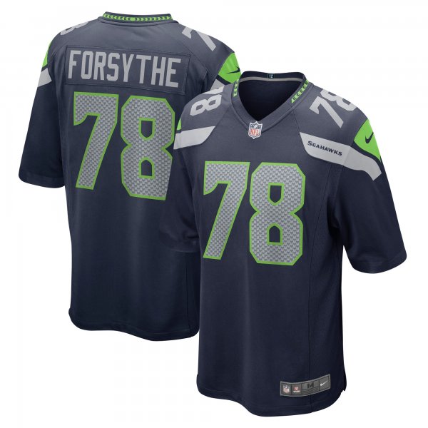 Men's Seattle Seahawks Stone Forsythe Nike College Navy Game Jersey