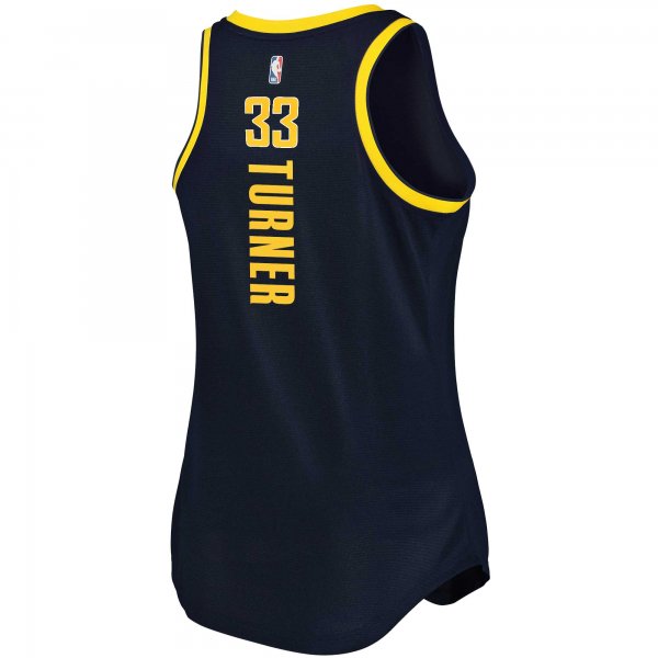 Women's Indiana Pacers Myles Turner Fanatics Navy Fast Break Tank Jersey - Icon Edition