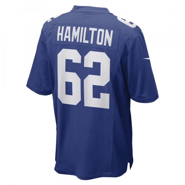 Men's New York Giants Devery Hamilton Nike Royal Game Player Jersey