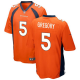 Youth Denver Broncos #5 Randy Gregory Game Orange Jersey