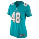 Women's Miami Dolphins Jake Bargas Nike Aqua Home Game Player Jersey