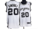 Men's San Antonio Spurs #20 Manu Ginobili Stitched White NBA Jersey