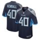 Men's Tennessee Titans Anthony Kendall Nike  Navy Team Game Jersey