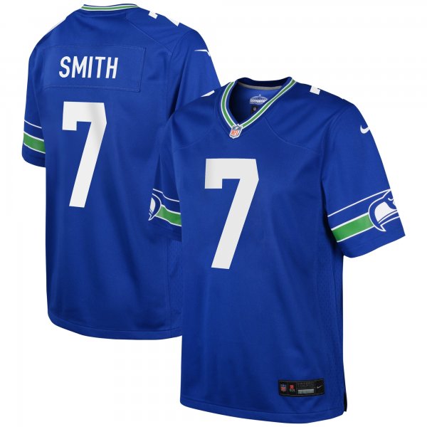 Youth Seattle Seahawks Geno Smith Nike Royal Game Jersey