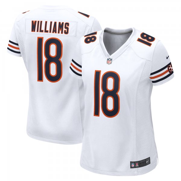 Women's Chicago Bears Caleb Williams Nike White 2024 NFL Draft Game Player Jersey