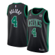 Men's Nike Boston Celtics #4 Jrue Holiday Black NBA Swingman Statement Edition Jersey