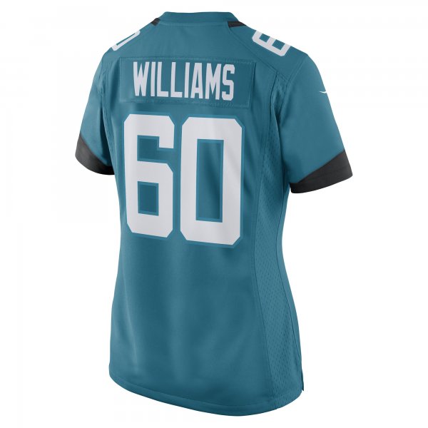 Women's Jacksonville Jaguars Darryl Williams Nike Teal Game Player Jersey