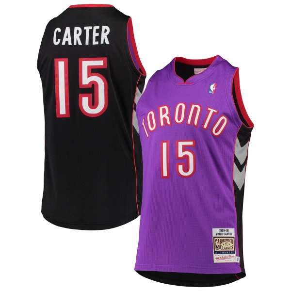 Men's Toronto Raptors Vince Carter Mitchell & Ness Purple 1999/2000 Hardwood Classics Jersey