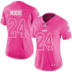 Women's Nike NFL Kansas City Chiefs Skyy Moore #24 Pink Stitched Limited Jersey