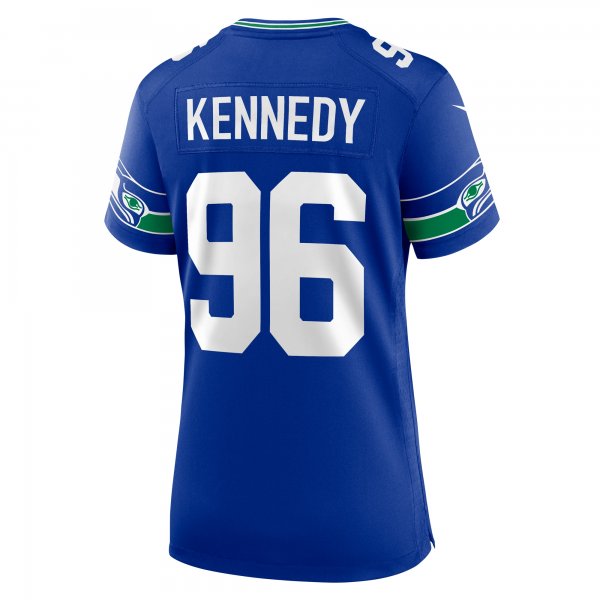 Women's Seattle Seahawks Cortez Kennedy Nike Royal Throwback Player Game Jersey