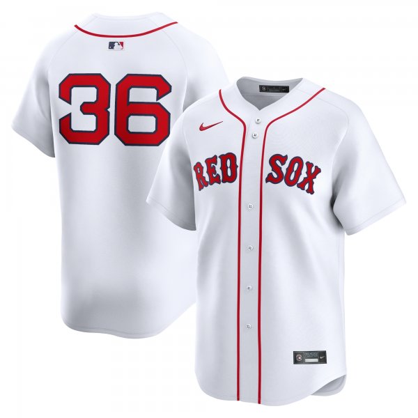 Men's Boston Red Sox #36 Triston Casas Nike White Home Limited Player Jersey