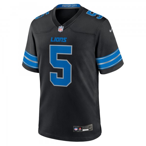 Men's Detroit Lions David Montgomery Nike Black 2nd Alternate Game Jersey