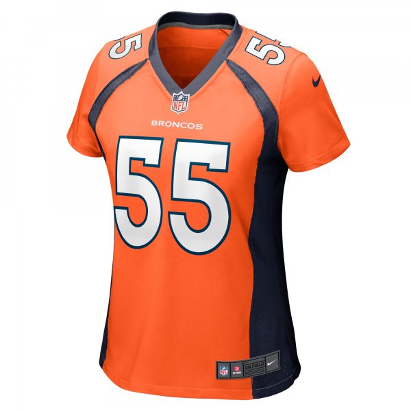 Women's Denver Broncos Frank Clark Nike  Orange Team Game Jersey