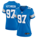 Women's Detroit Lions #97 Aidan Hutchinson Nike Blue Team Limited Jersey