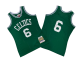 Men's Mitchell and Ness Boston Celtics #6 Bill Russell Stitched 1967-68 Green Mitchell and Ness NBA Jersey