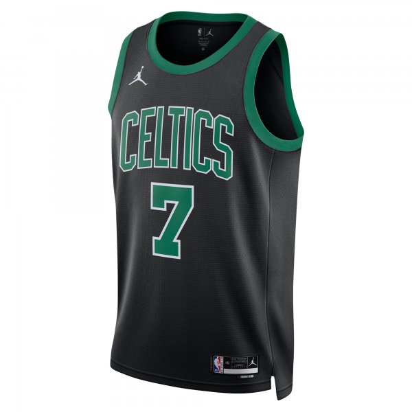 Unisex Boston Celtics Jaylen Brown Jordan Brand Black Swingman Jersey - Statement Edition