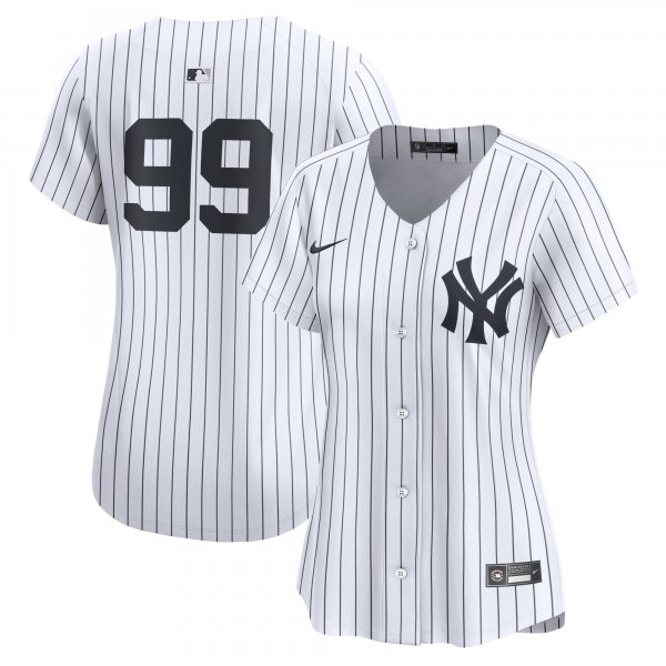 Women's New York Yankees #99 Aaron Judge Nike White Home Limited Player Jersey