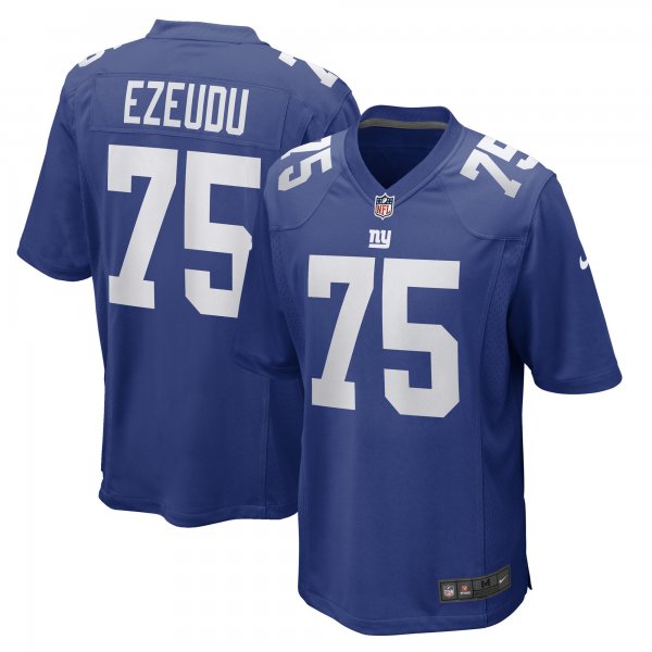 Men's New York Giants Joshua Ezeudu Nike Royal Game Player Jersey