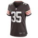 Women's Cleveland Browns Charlie Thomas Nike  Brown Team Game Jersey