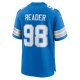 Men's Detroit Lions D.J. Reader Nike  Blue Team Game Jersey